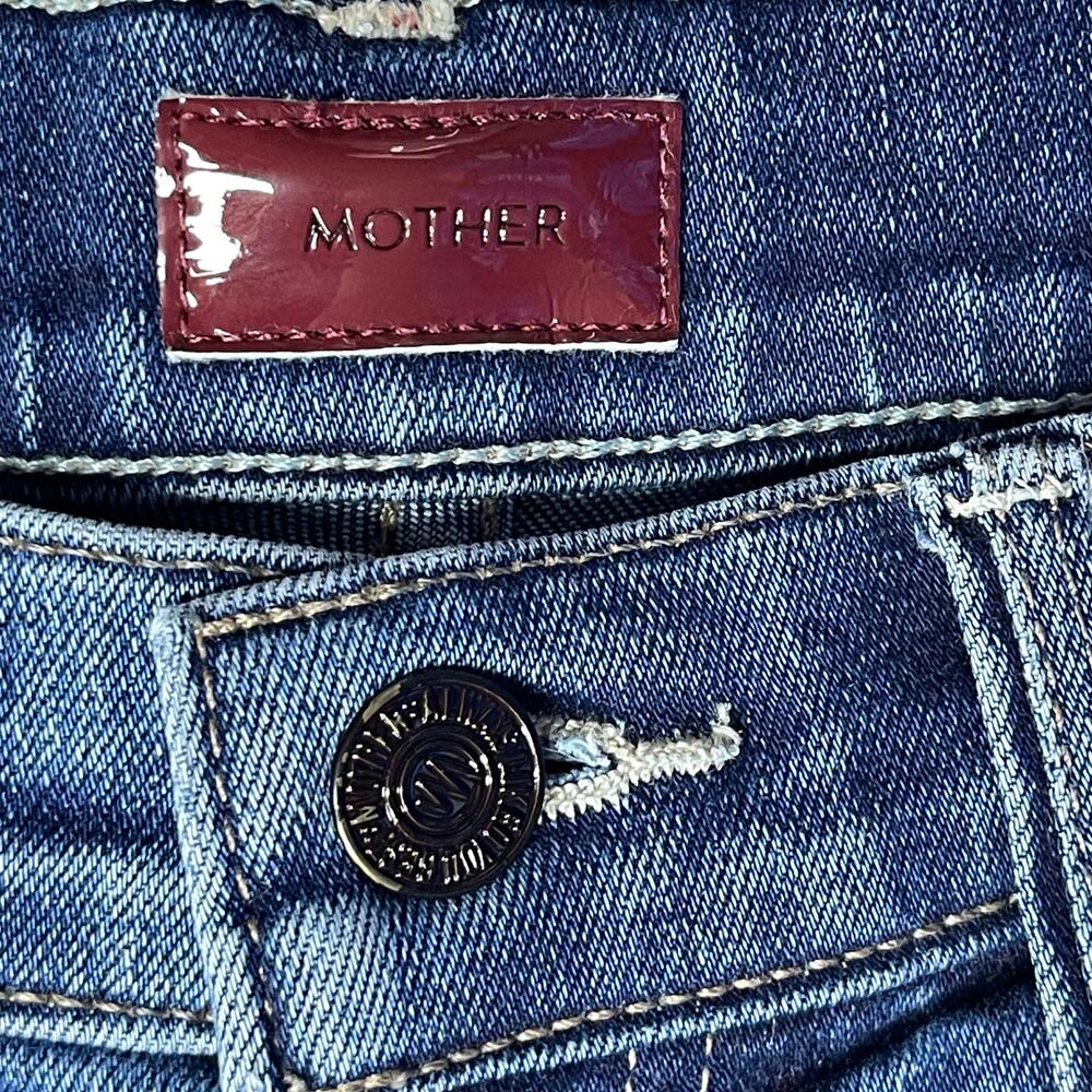 Mother The Tomcat Ankle Jeans womens sz 27 Night clubbing wash straight leg - Picture 5 of 13